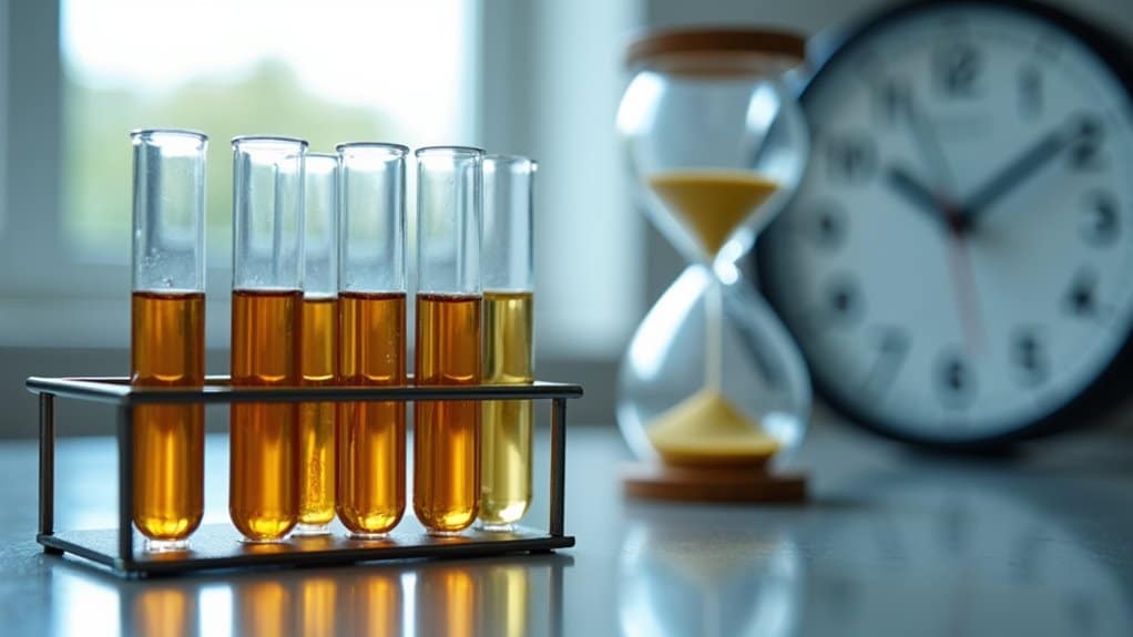 varies by test detection windows